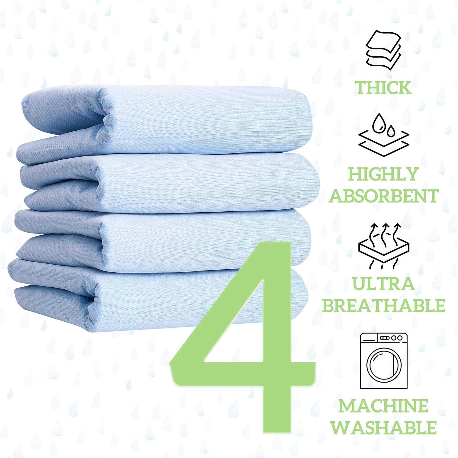 Green Lifestyle Washable Underpads Large Bed Pads for use as Incontinence Bed Pads - Nail Gallerys