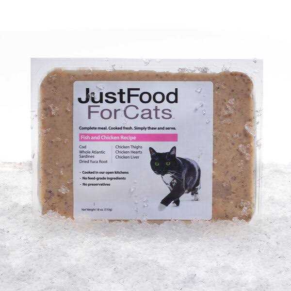 JustFoodForDogs Just Food for Cats Fish & Chicken Recipe Fresh Frozen Cat Food - Nail Gallerys