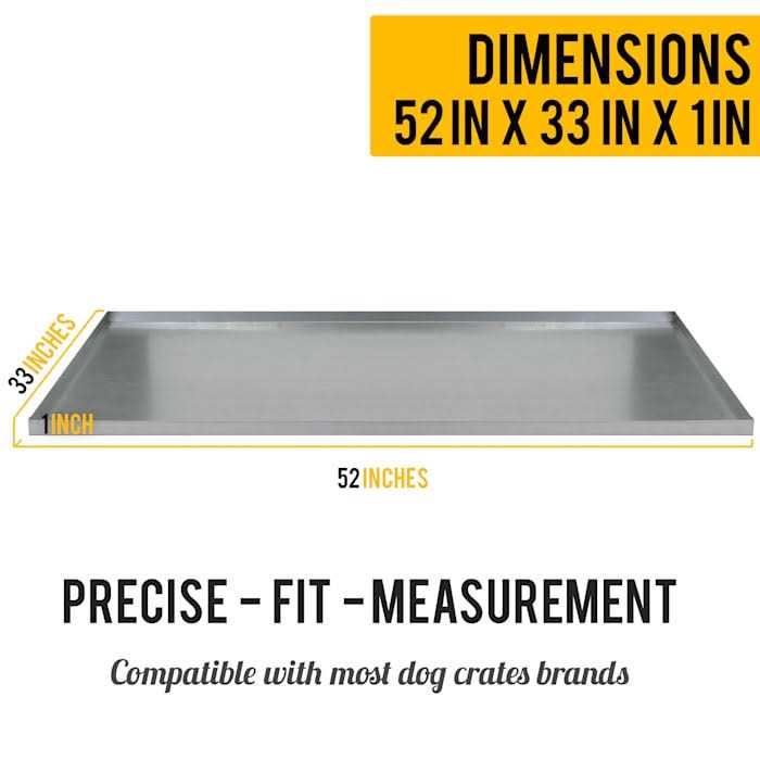 KOPEKS Galvanized Metal Tray for Dog Crates, Pet Kennels, Restaurant Grease Traps, and Floor Protection - Nail Gallerys