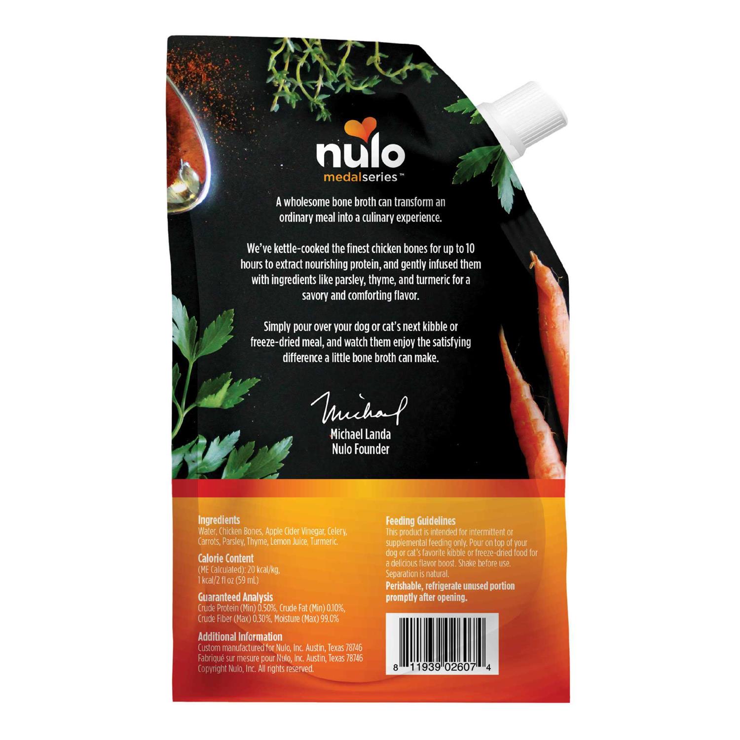 Nulo MedalSeries All Life Stage Bone Broth Wet Dog & Cat Food Topper - Nail Gallerys