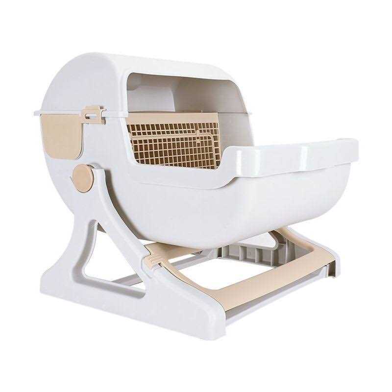 Le you pet semi-automatic quick cleaning cat litter box - Nail Gallerys