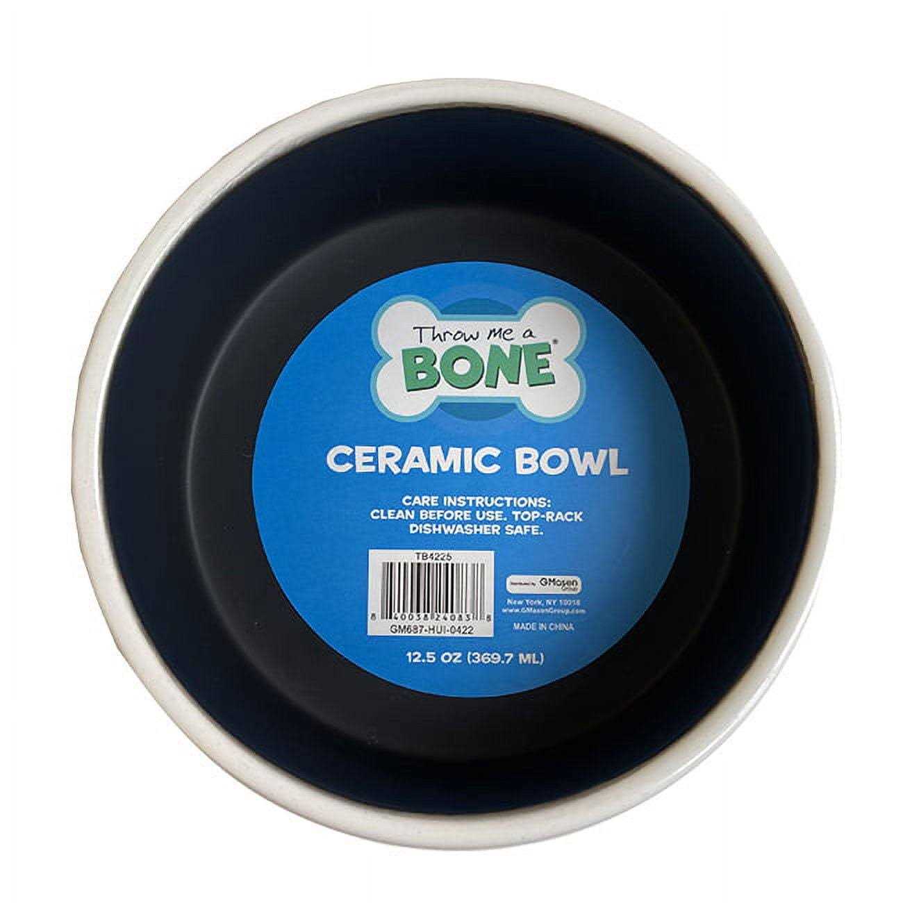 Throw Me a Bone Ceramic Dog Bowl - Nail Gallerys