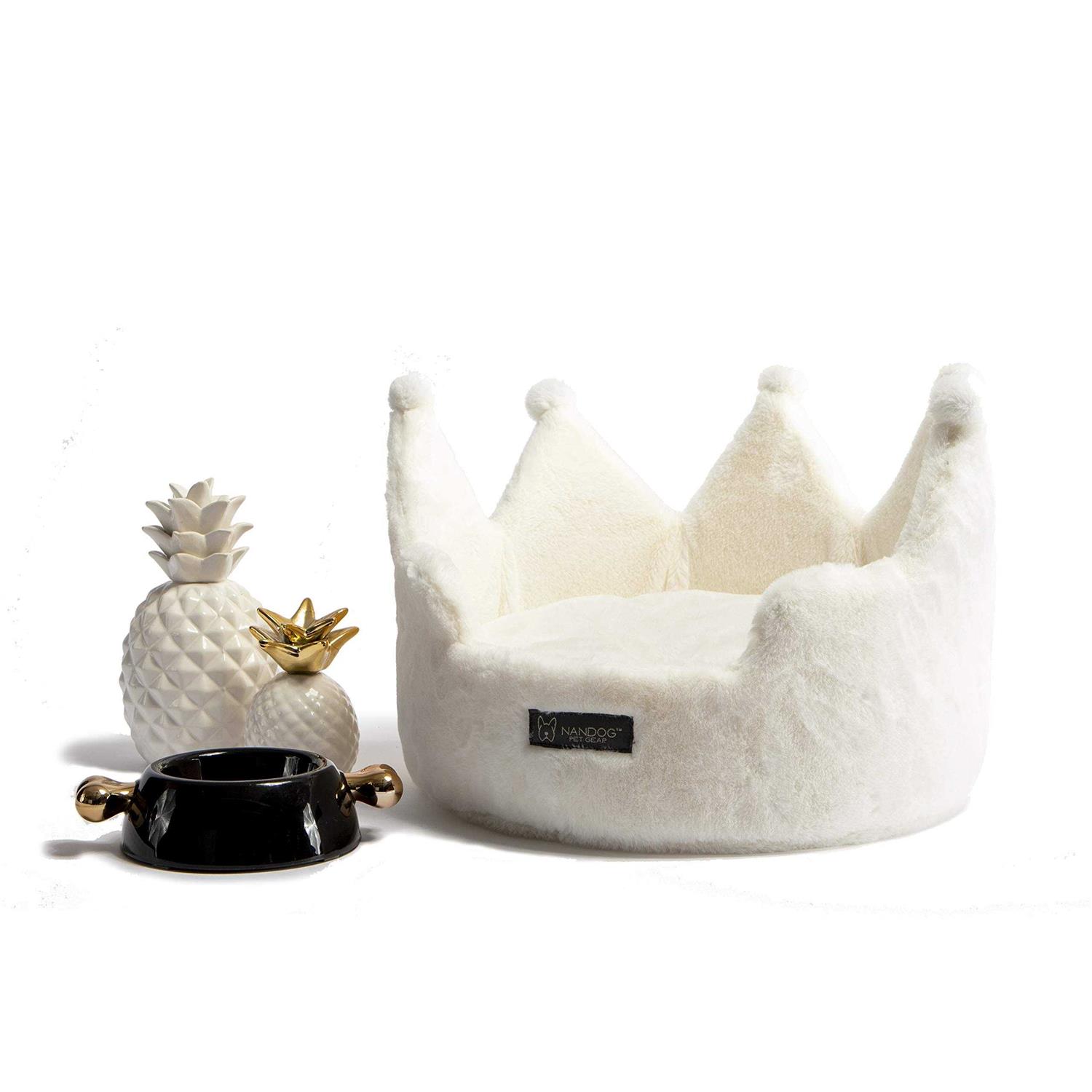 Nandog Crown Dog Cat Bed - Nail Gallerys