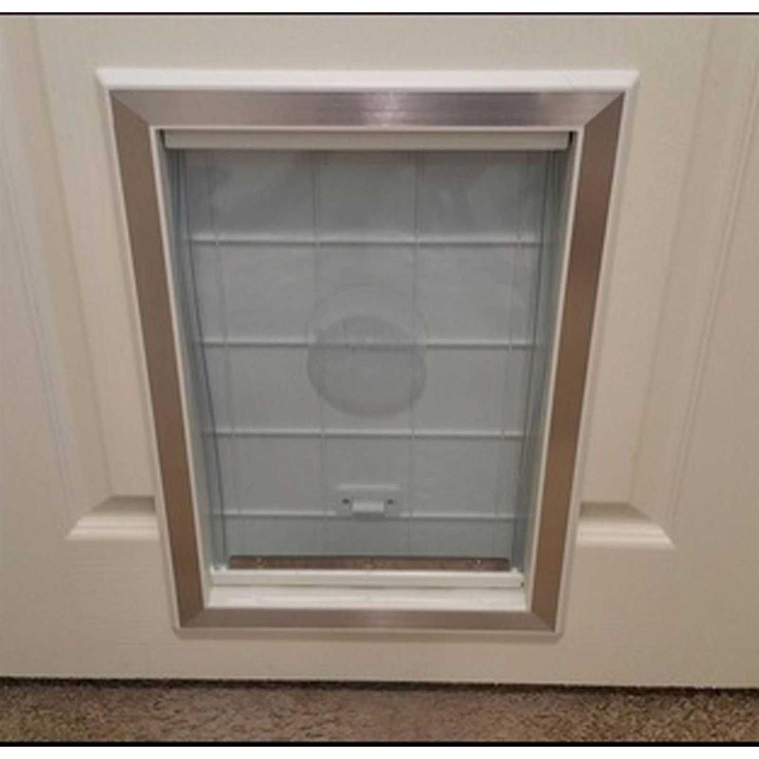 BarksBar Large Plastic Dog Door with Aluminum Lining - Nail Gallerys