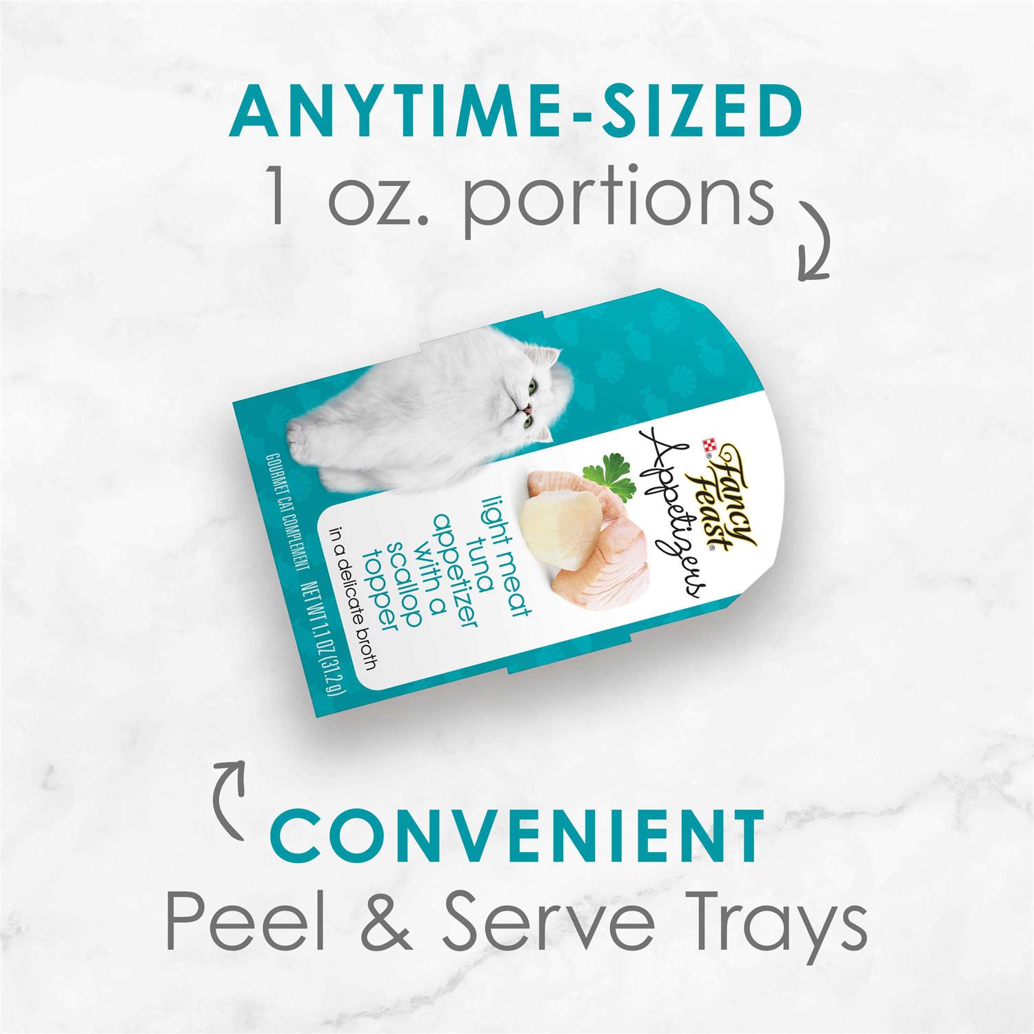 Fancy Feast Appetizers Light Meat Tuna with a Scallop Topper Wet Cat Food - Nail Gallerys