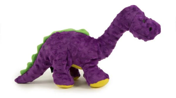 Dinos Purple Bruto Brontosaurus Dog Toy - Nail Gallerys