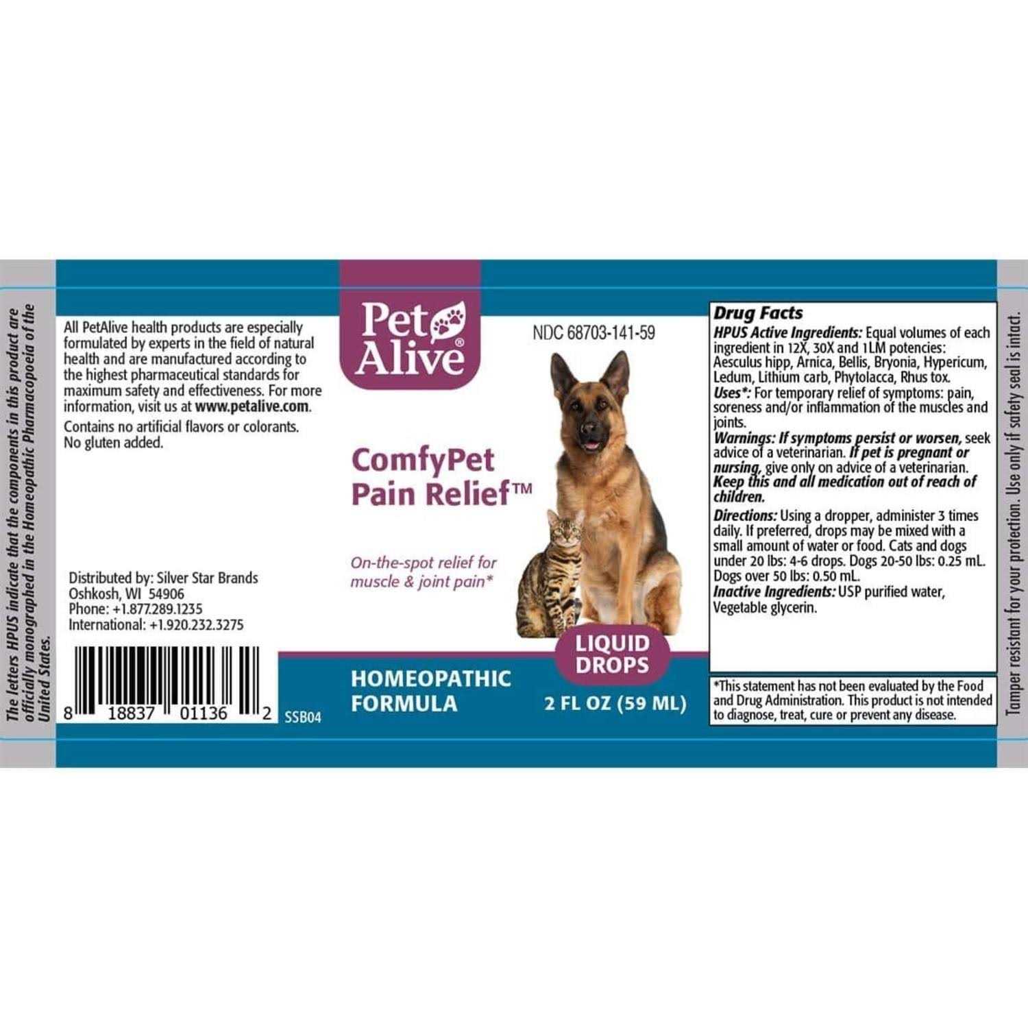 PetAlive ComfyPet Pain Relief Homeopathic Formula - Nail Gallerys