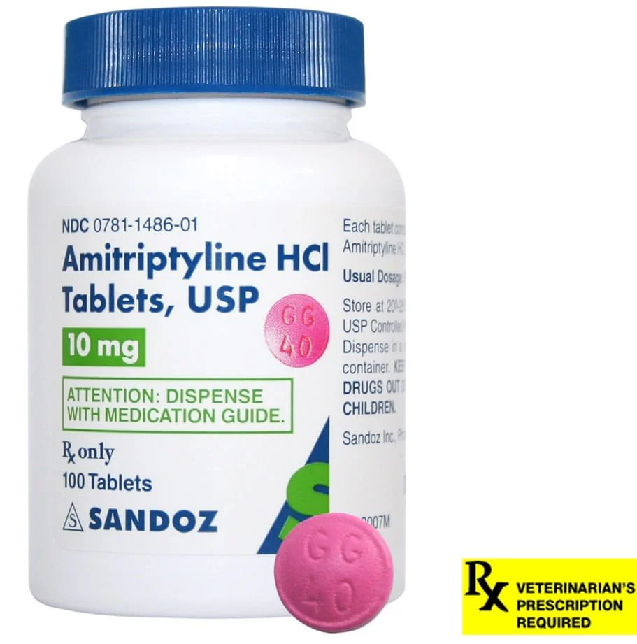 Rx Amitriptyline HCl (Generic) Tablets for Dogs & Cats - Nail Gallerys