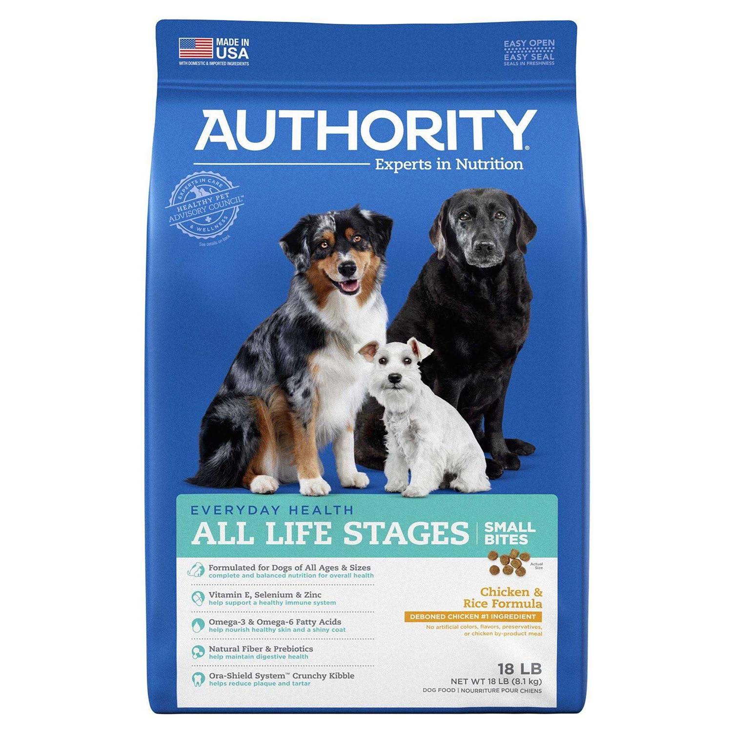 Authority Small Bites Chicken Rice Formula Dry Dog Food - Nail Gallerys