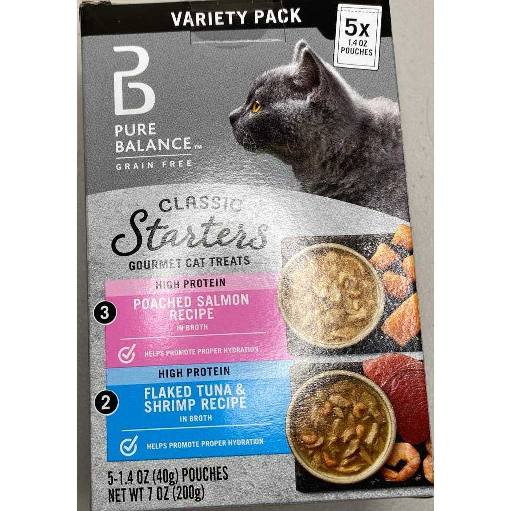 Pure Balance Salmon Tuna & Shrimp Recipe Variety Pack Gourmet Cat Treat Starters - Nail Gallerys