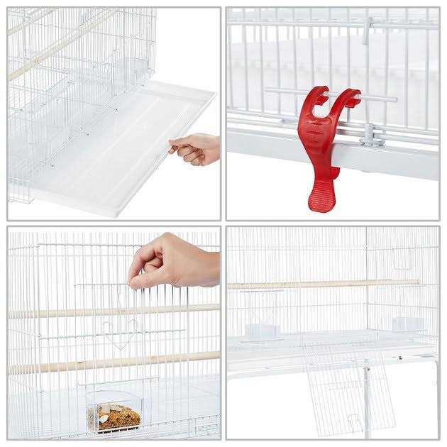Yaheetech Rolling Stand Extra Space Wood Perches Bird Cage - Nail Gallerys