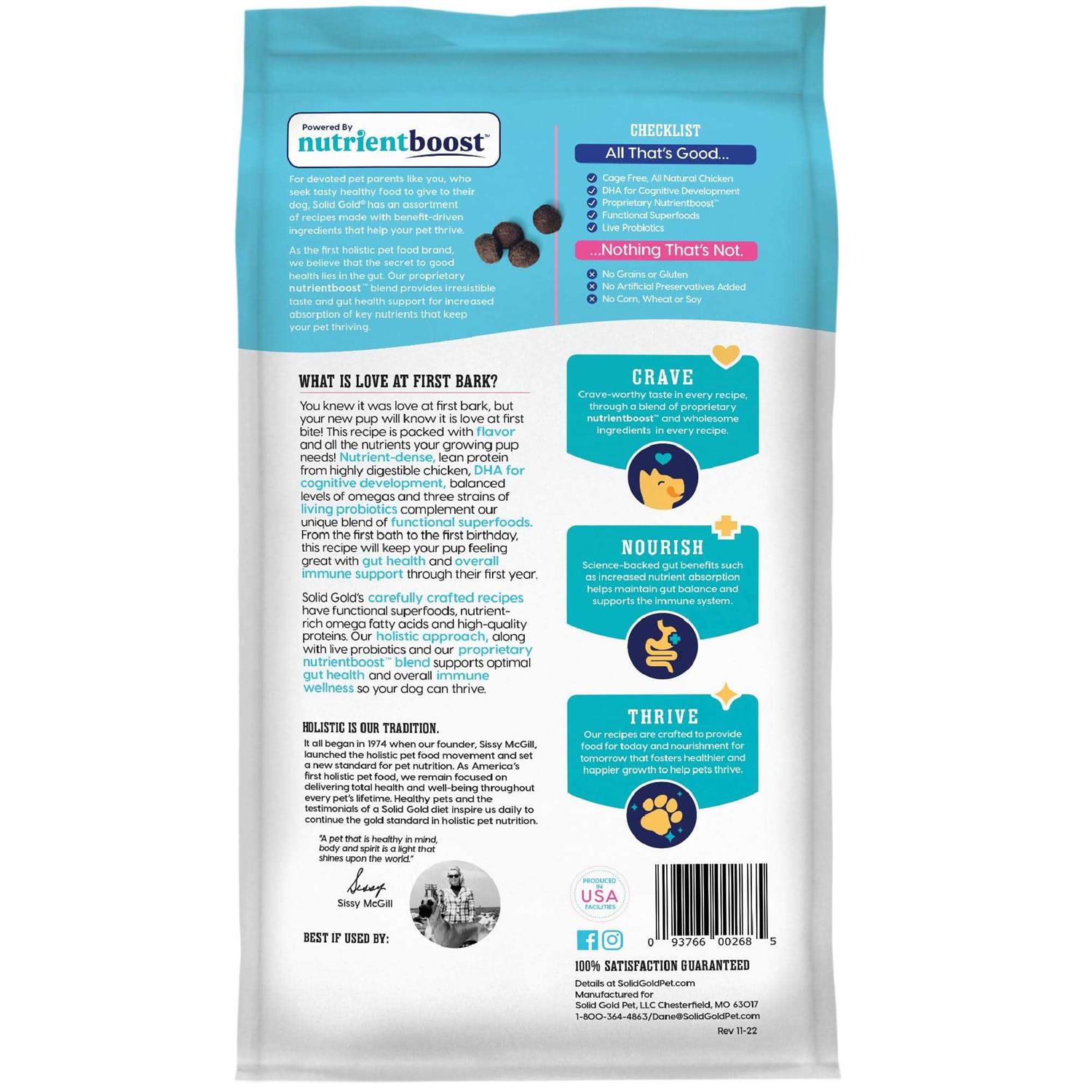 Solid Gold Love at First Bark Chicken Dry Dog Food - Nail Gallerys