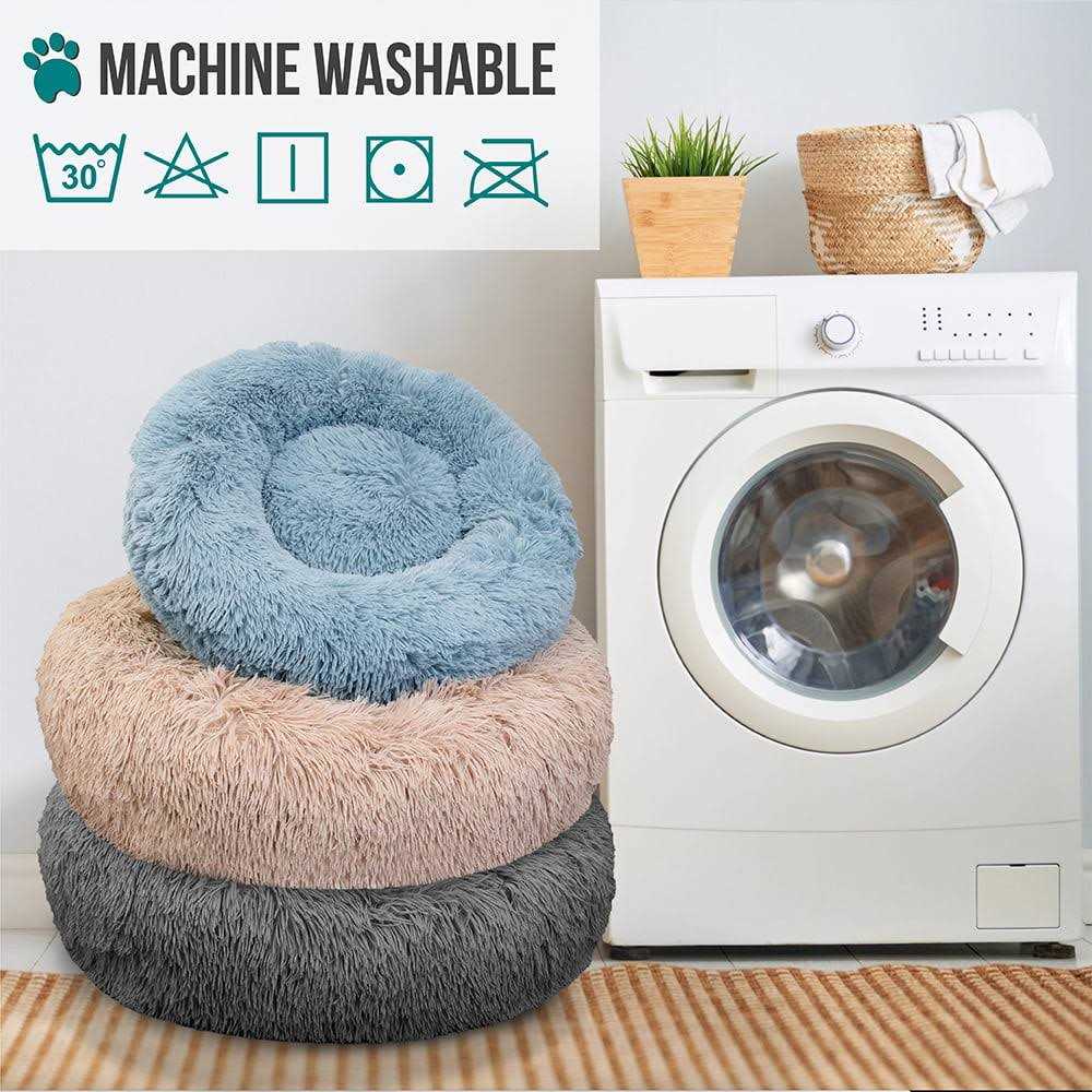 PetAmi Calming Dog Bed for Puppy Cat Kitten Round Washable Pet Bed - Nail Gallerys