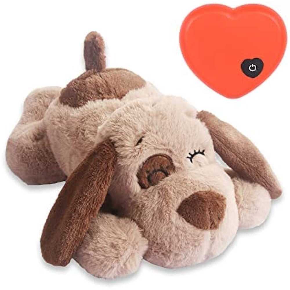 BEVERLYSHARK Beverly Shark Puppy Heartbeat Toy Dog Anxiety Relief Calming Aid Puppy Heartbeat Stuffed Animal Behavioral Training Sleep Aid Comfort - Nail Gallerys