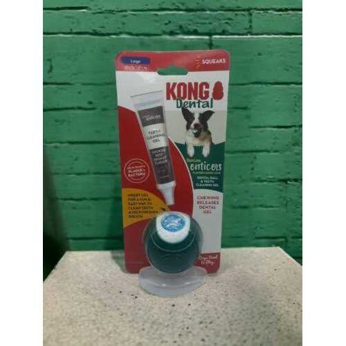 Kong Dental Ball & Teeth Cleaning Gel Dog Toy - Nail Gallerys