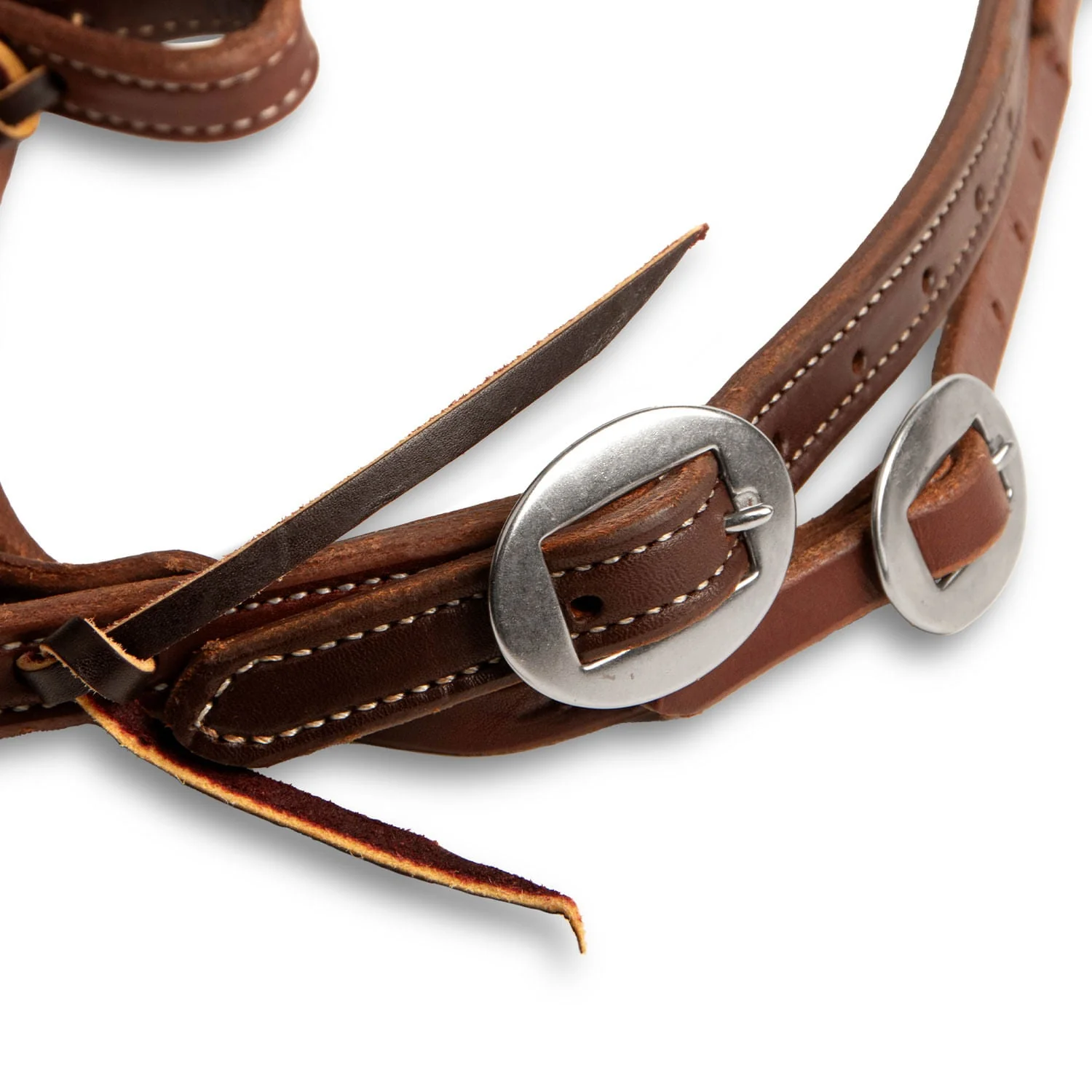 Poplar Head Premium Doubled & Stitched Oiled Harness Browband Headstall - Nail Gallerys