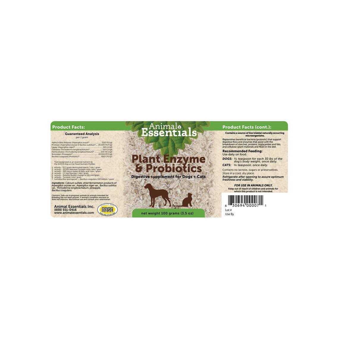 Animal Essentials Plant Enzyme & Probiotics - Nail Gallerys