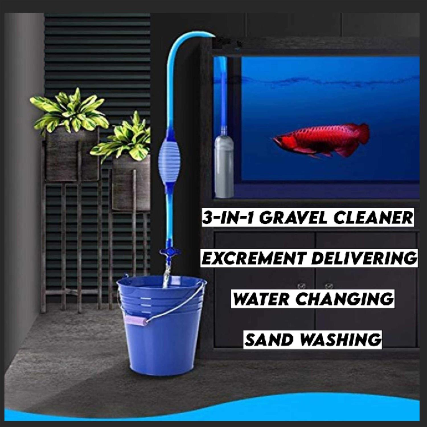 LL Products Gravel Vacuum for Aquarium Fish Tank Gravel Vacuum Cleaner - Nail Gallerys