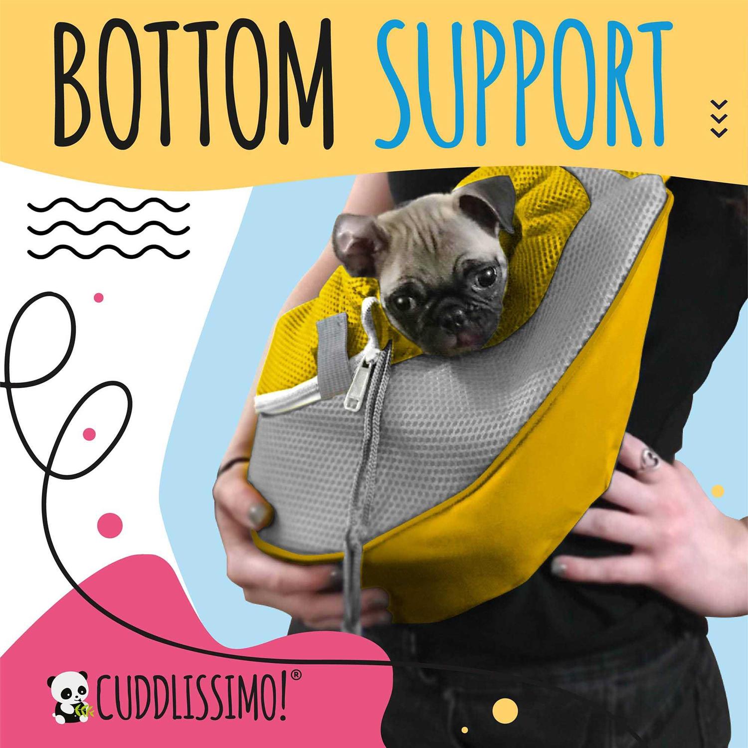 Cuddlissimo! Pet Sling Carrier Small Dog Puppy Cat Carrying Bag Purse Pouch - Nail Gallerys