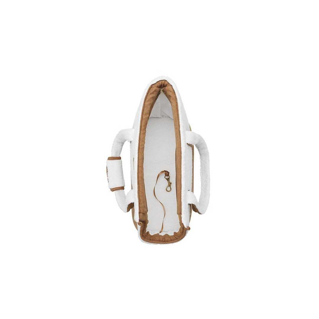 Koolaburra Faux Suede & Sherpa Pet Carrier - Nail Gallerys