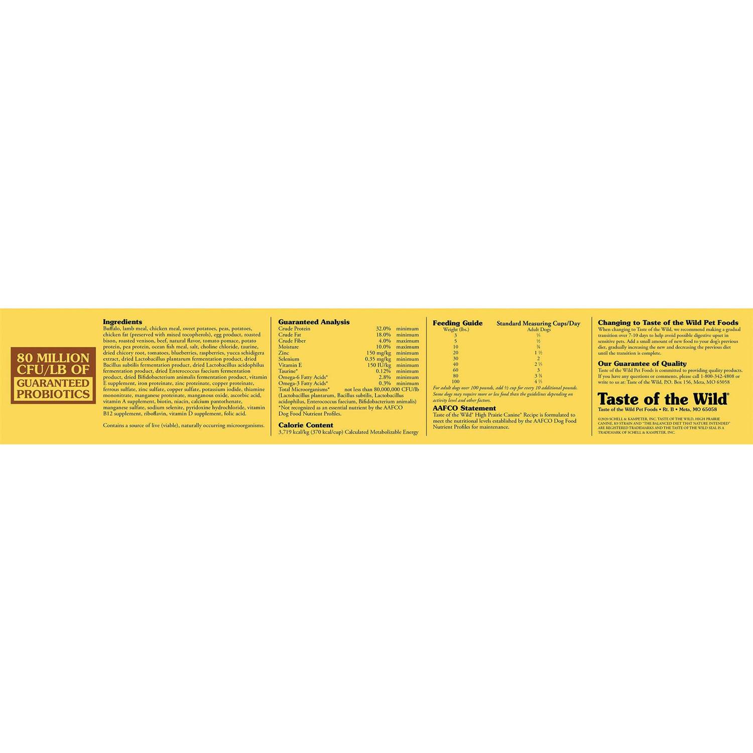 Taste of The Wild High Prairie Dog Food - Nail Gallerys