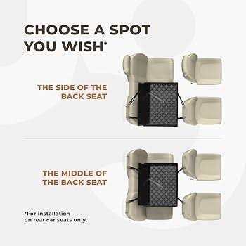 Wuglo Extra Stable Dog car Seat Reinforced car Dog Seat for Medium-Sized Dogs with 4 Fastening Straps - Nail Gallerys