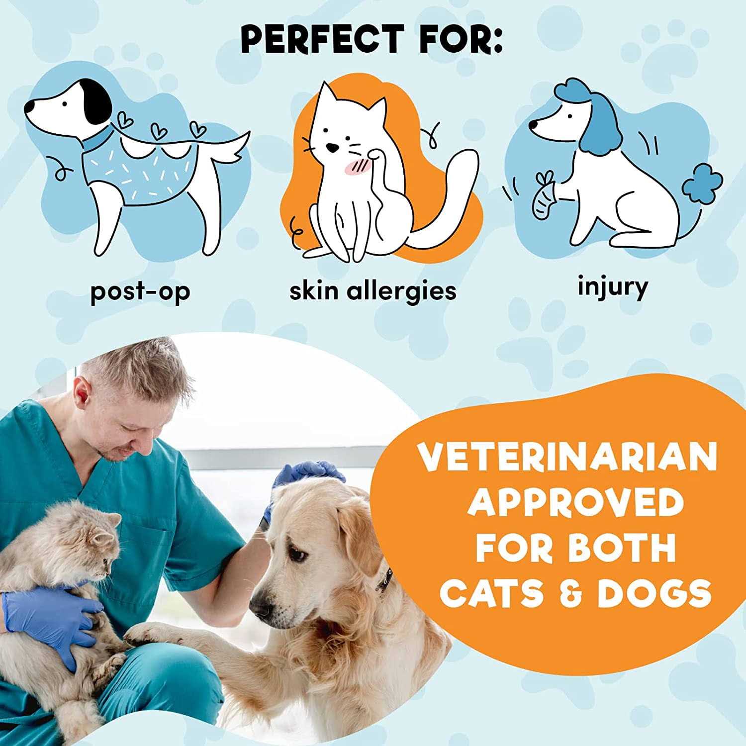 BENCMATE Protective Inflatable Collar for Dogs and Cats Soft Pet Recovery Collar Does Not Block Vision E-Collar - Nail Gallerys