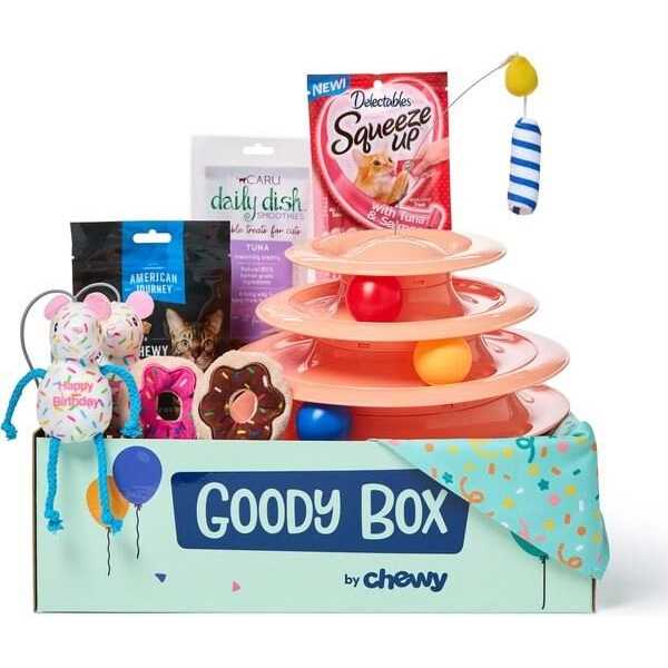 Goody Box Birthday Cat Toys - Nail Gallerys