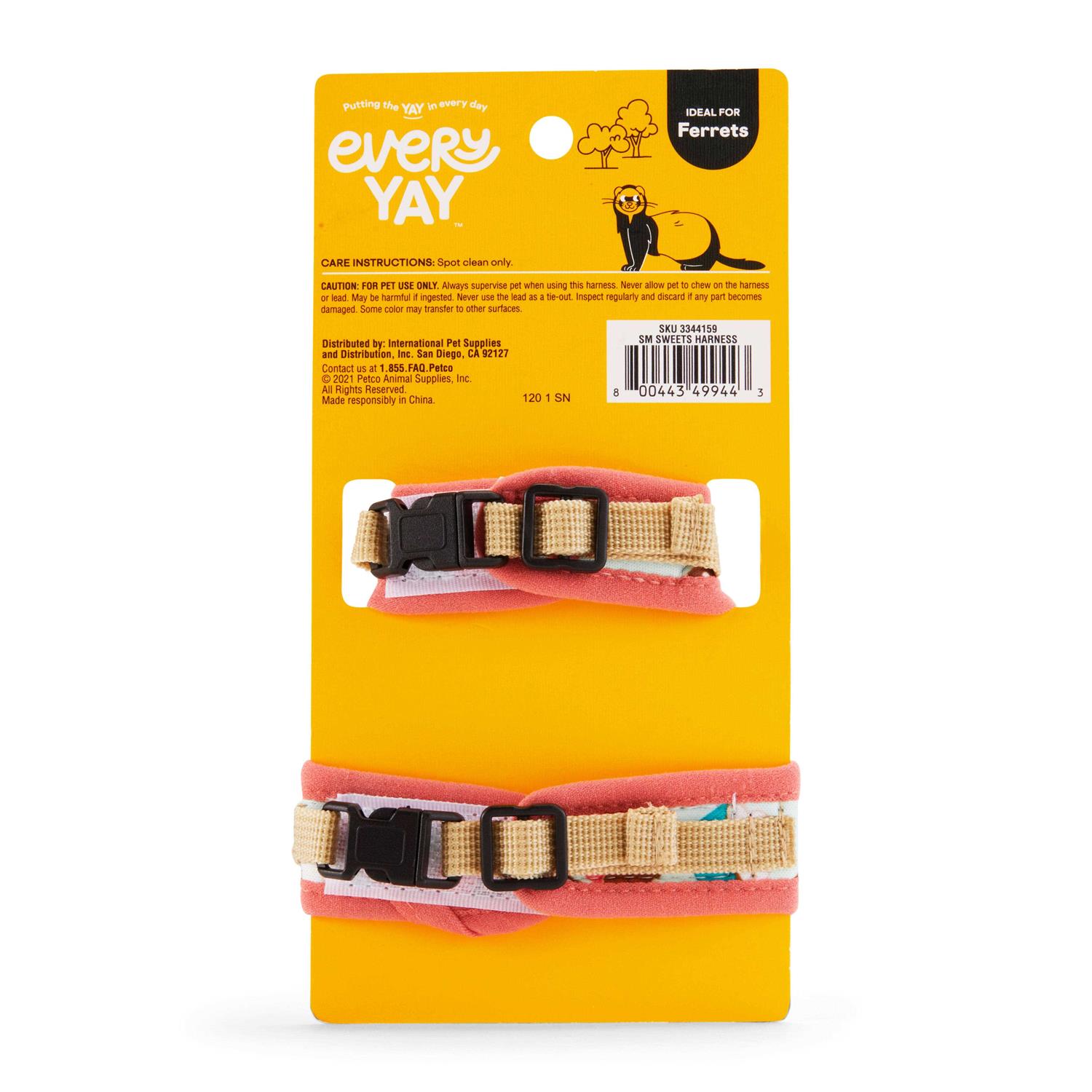 EveryYay Wear With Flair Ferret Harness and Leash - Nail Gallerys