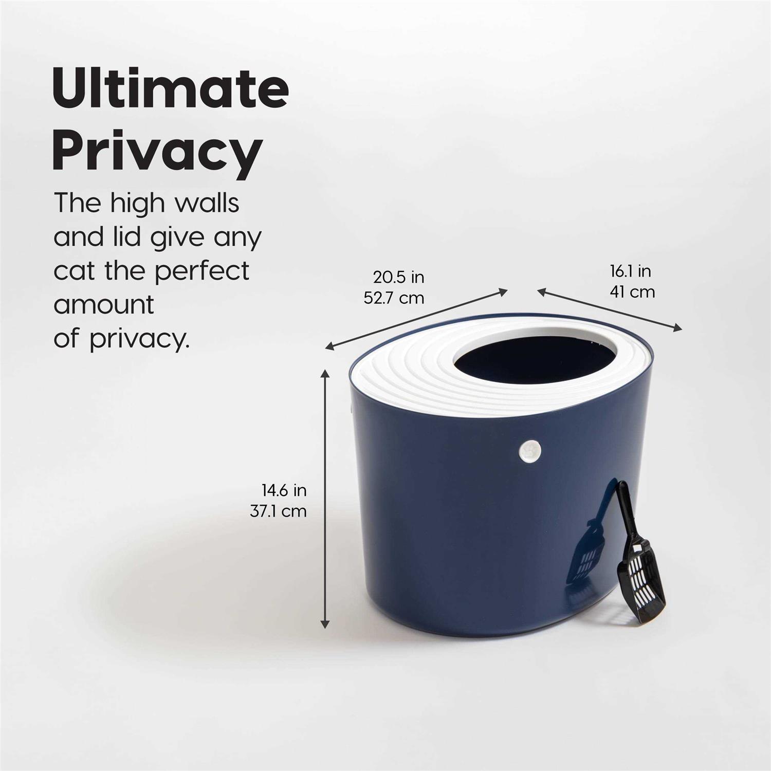 IRIS USA Top Entry Cat Litter Box with Scoop - Nail Gallerys