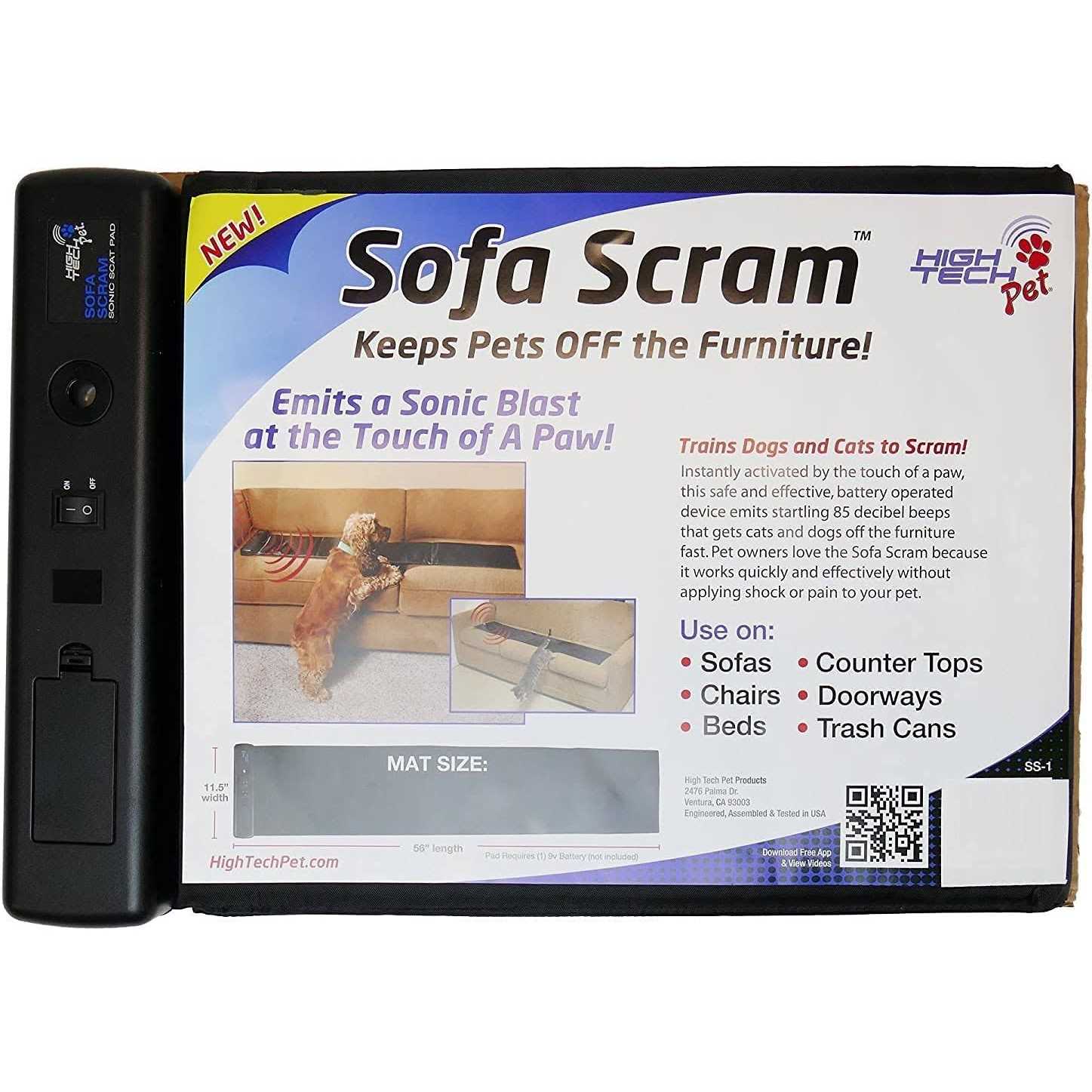 High Tech Pet Sofa Scram Dog Cat Repellent - Nail Gallerys