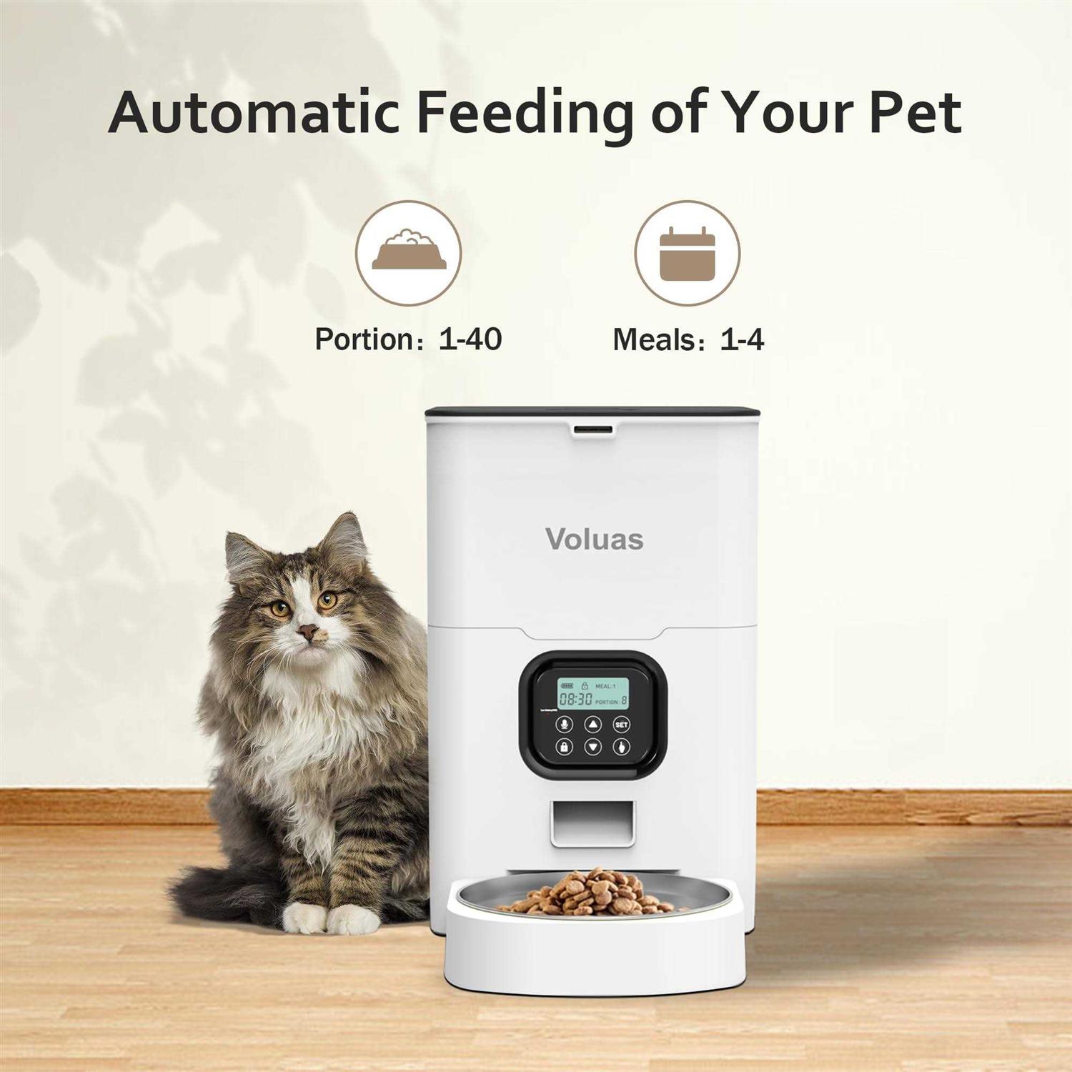 VOLUAS Automatic Pet Feeders for Cats and Dogs - Nail Gallerys