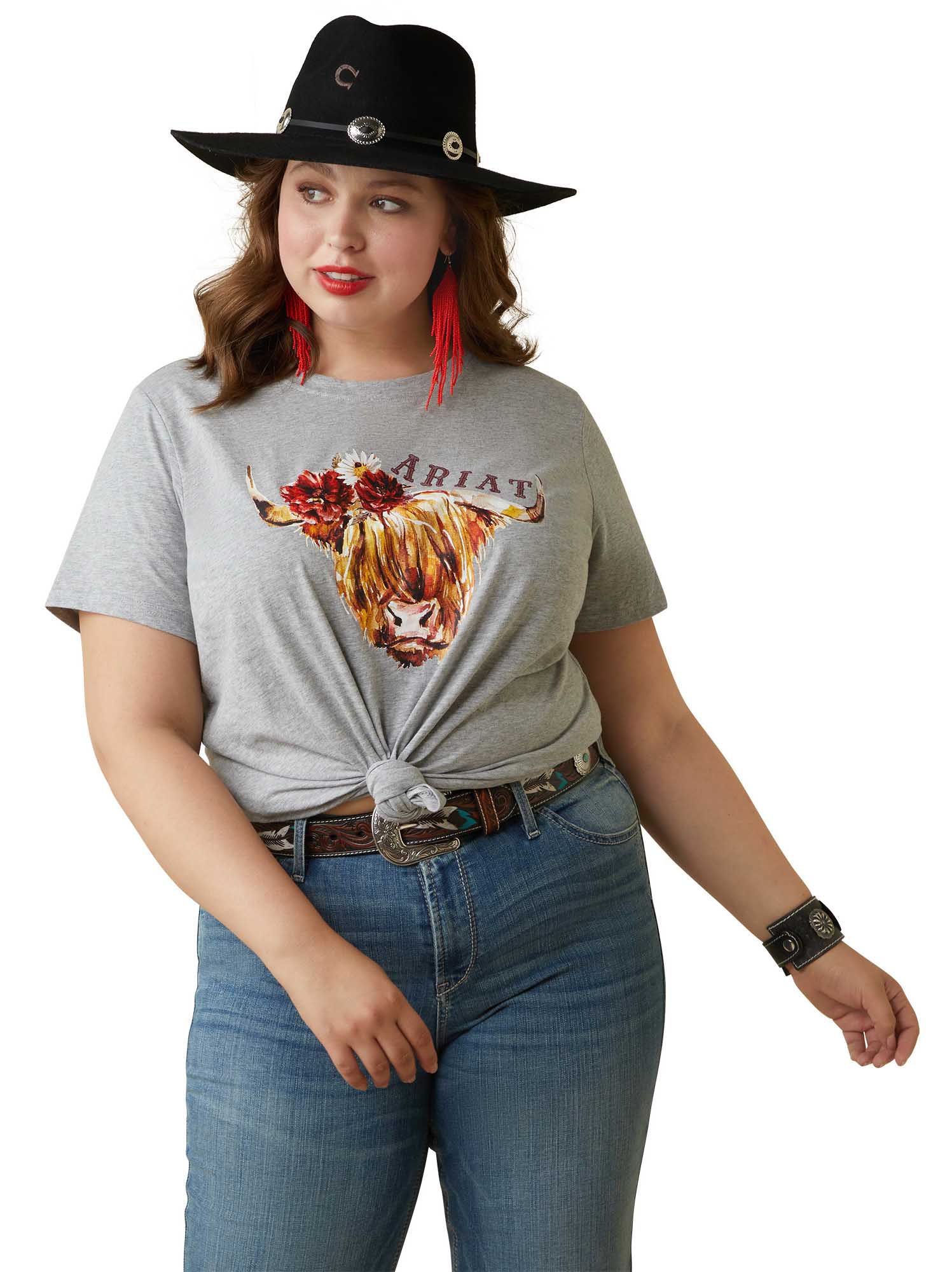 Ariat Women's R.E.A.L. Highlander Rose T-Shirt - Nail Gallerys