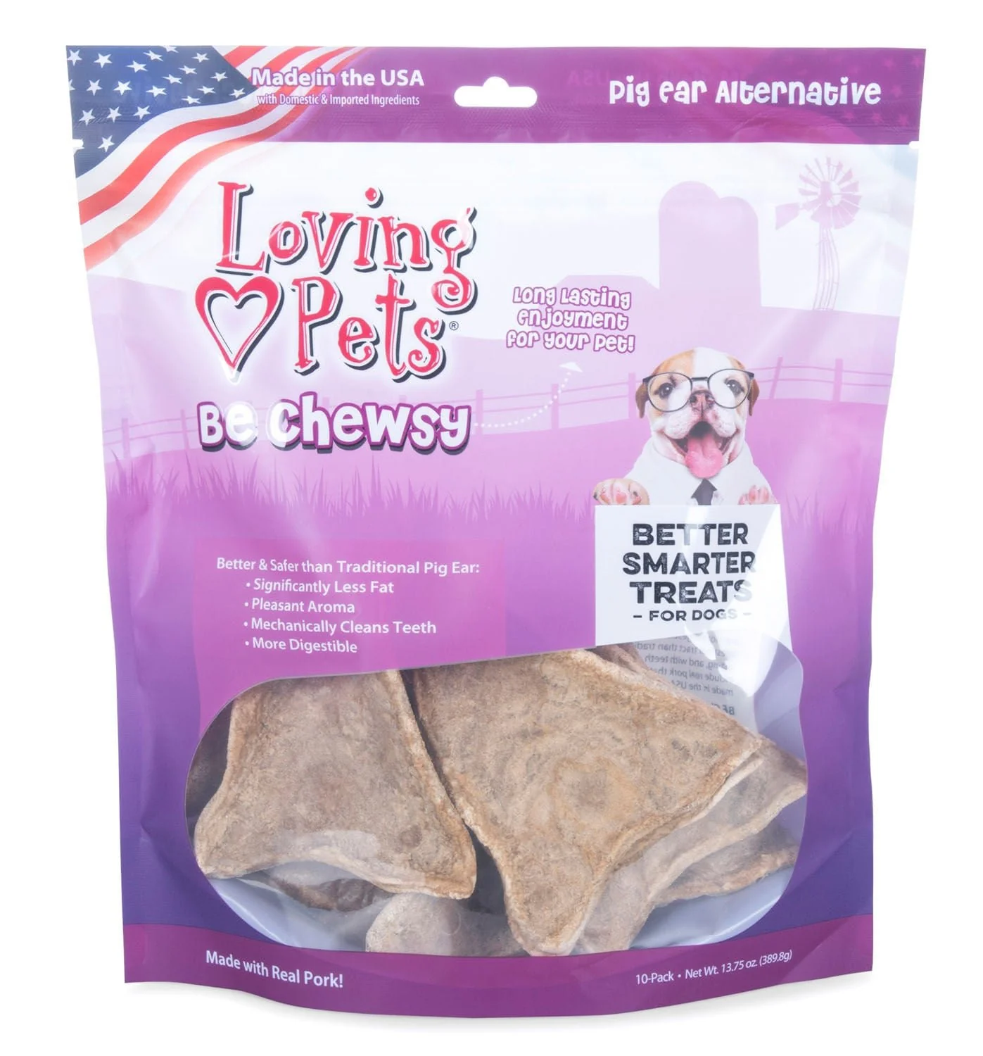 Loving Pets Be Chewsy Pig Ears, 4pk - Nail Gallerys