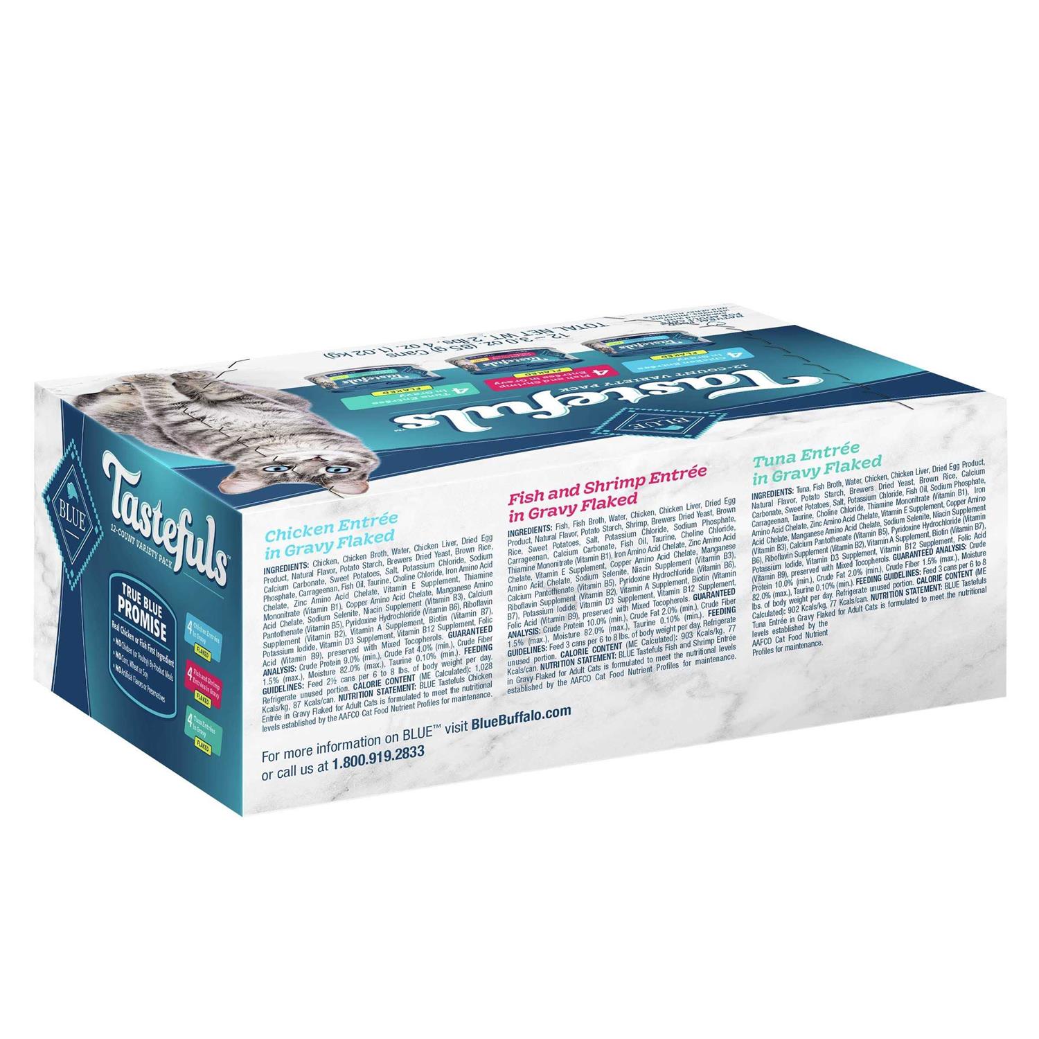 Blue Buffalo Tastefuls Wet Cat Food Flaked Variety Pack - Nail Gallerys