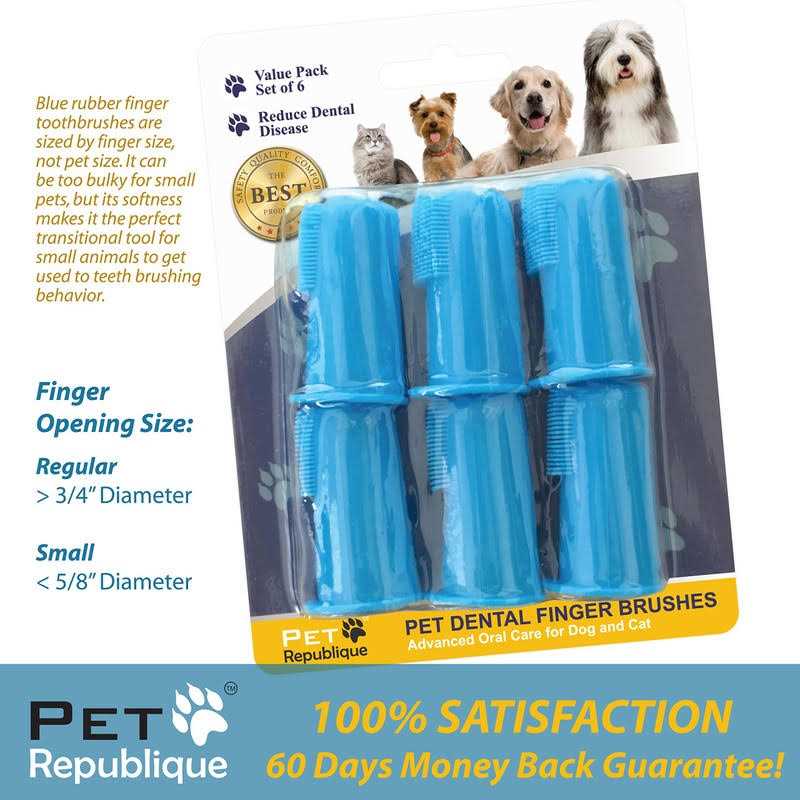 Pet Republique Dog & Cat Small Finger Toothbrush - Nail Gallerys