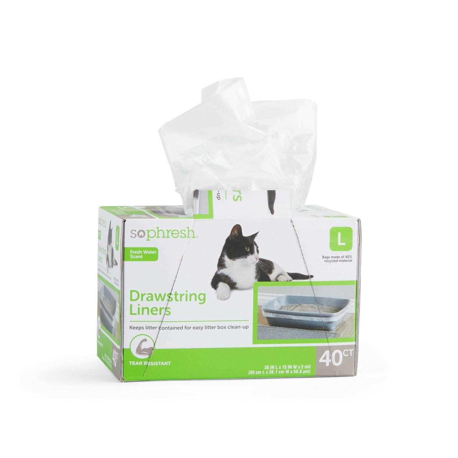 So Phresh Drawstring Cat Litter Box Liners - Nail Gallerys