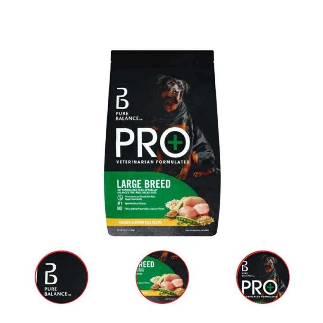 Pure Balance Pro+ Large Breed Chicken & Brown Rice Recipe Dry Dog Food - Nail Gallerys