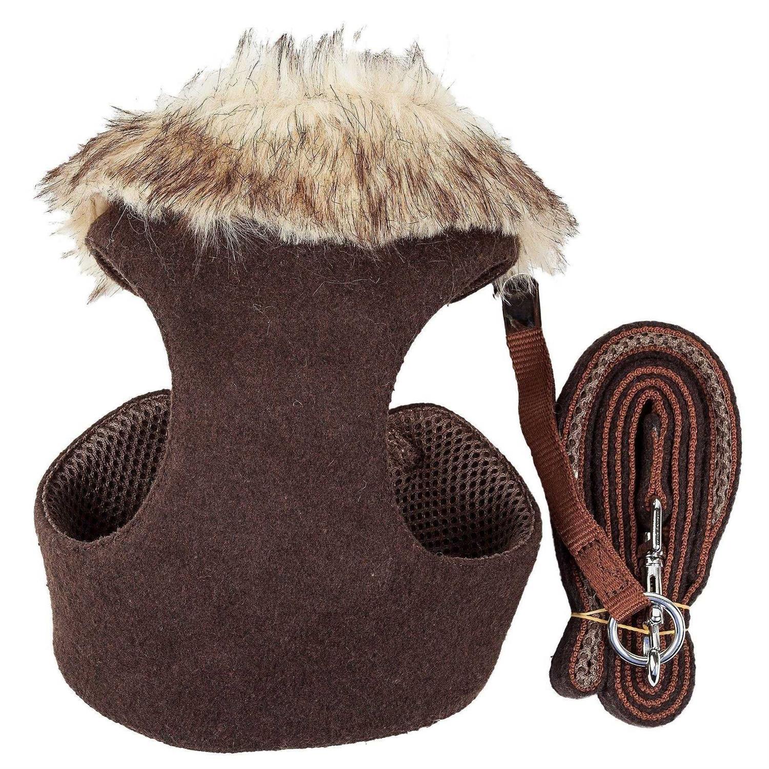 Pet Life Luxe Furracious 2 In 1 Adjustable Dog Harness Leash with Removable Fur Collar - Nail Gallerys