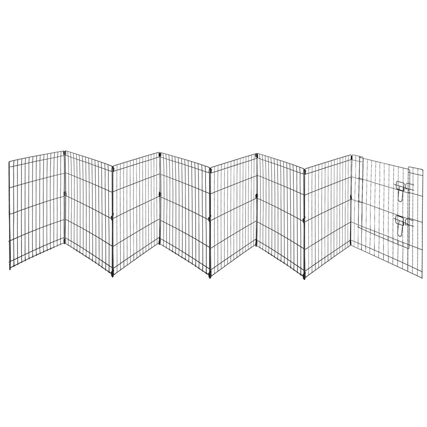 Pet Adobe Folding Metal Pet Playpen 8 Panel - Nail Gallerys