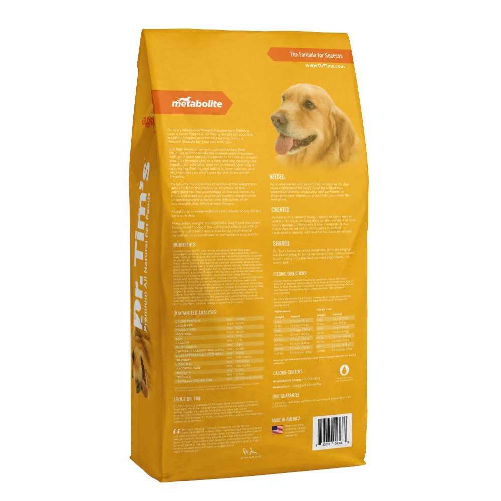 Dr. Tim’s Metabolite Weight Management Formula Dry Dog Food - Nail Gallerys