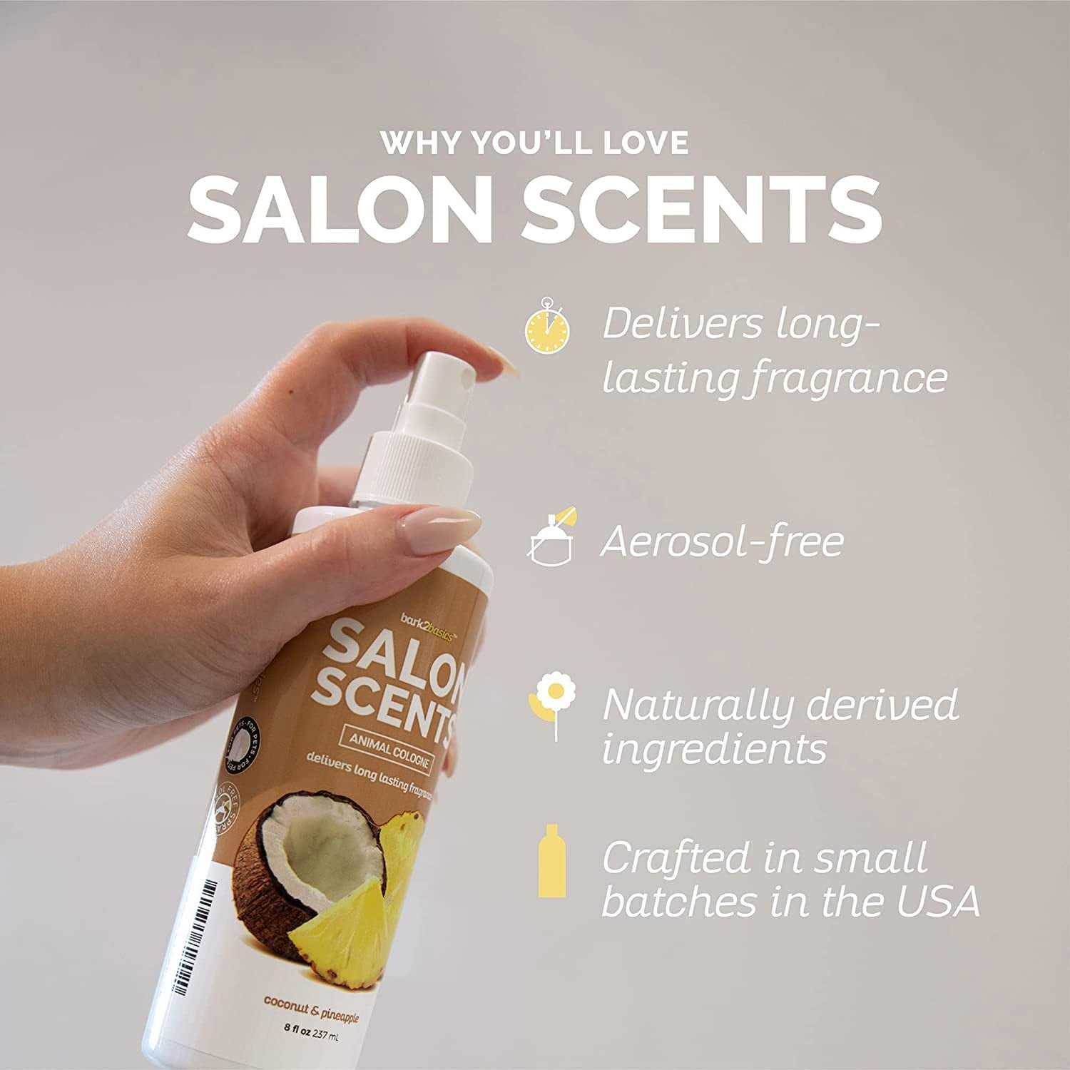 Bark2Basics Salon Scents Pet Cologne 8 oz - Nail Gallerys