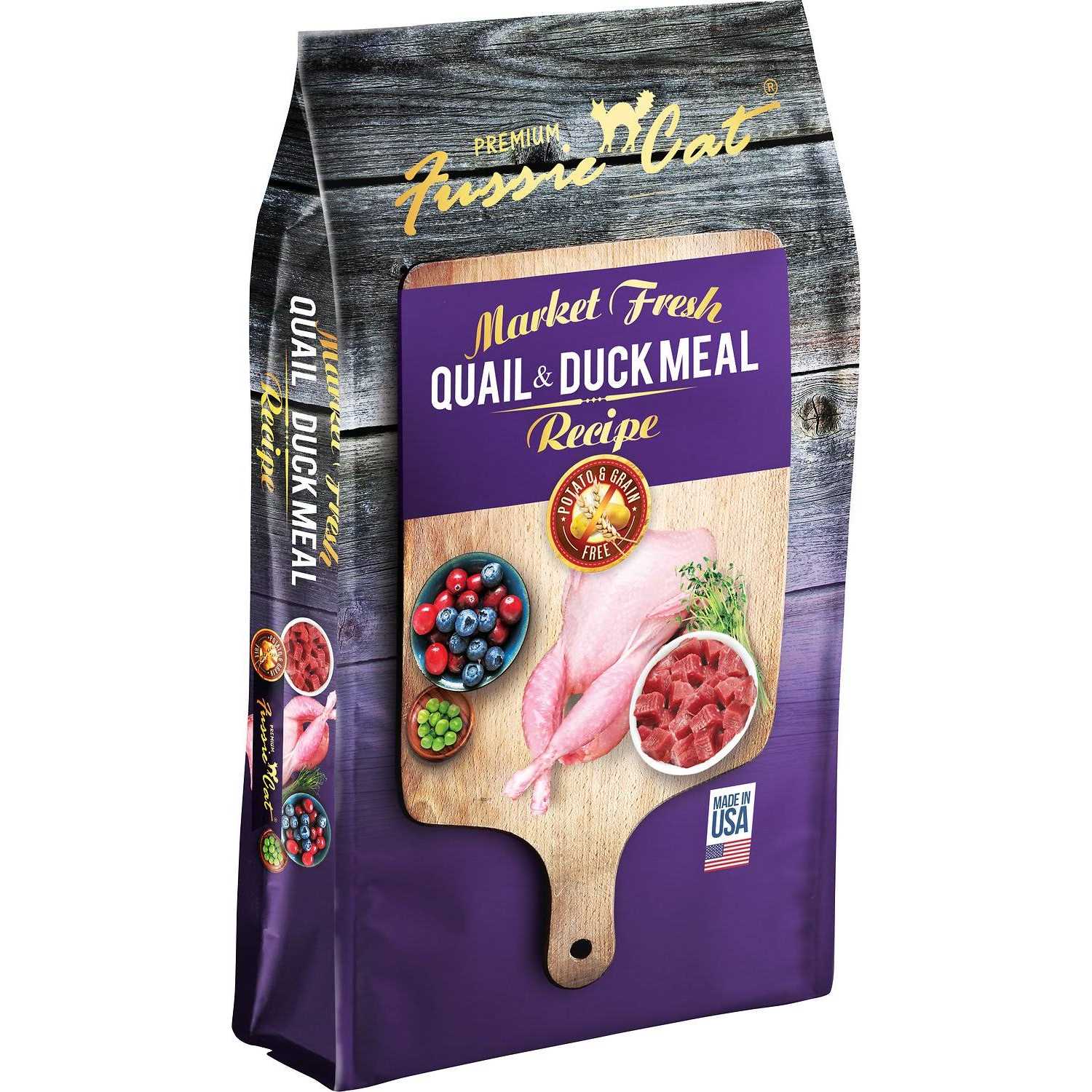 Fussie Cat Market Fresh Quail & Duck Meal Dry Cat Food - Nail Gallerys