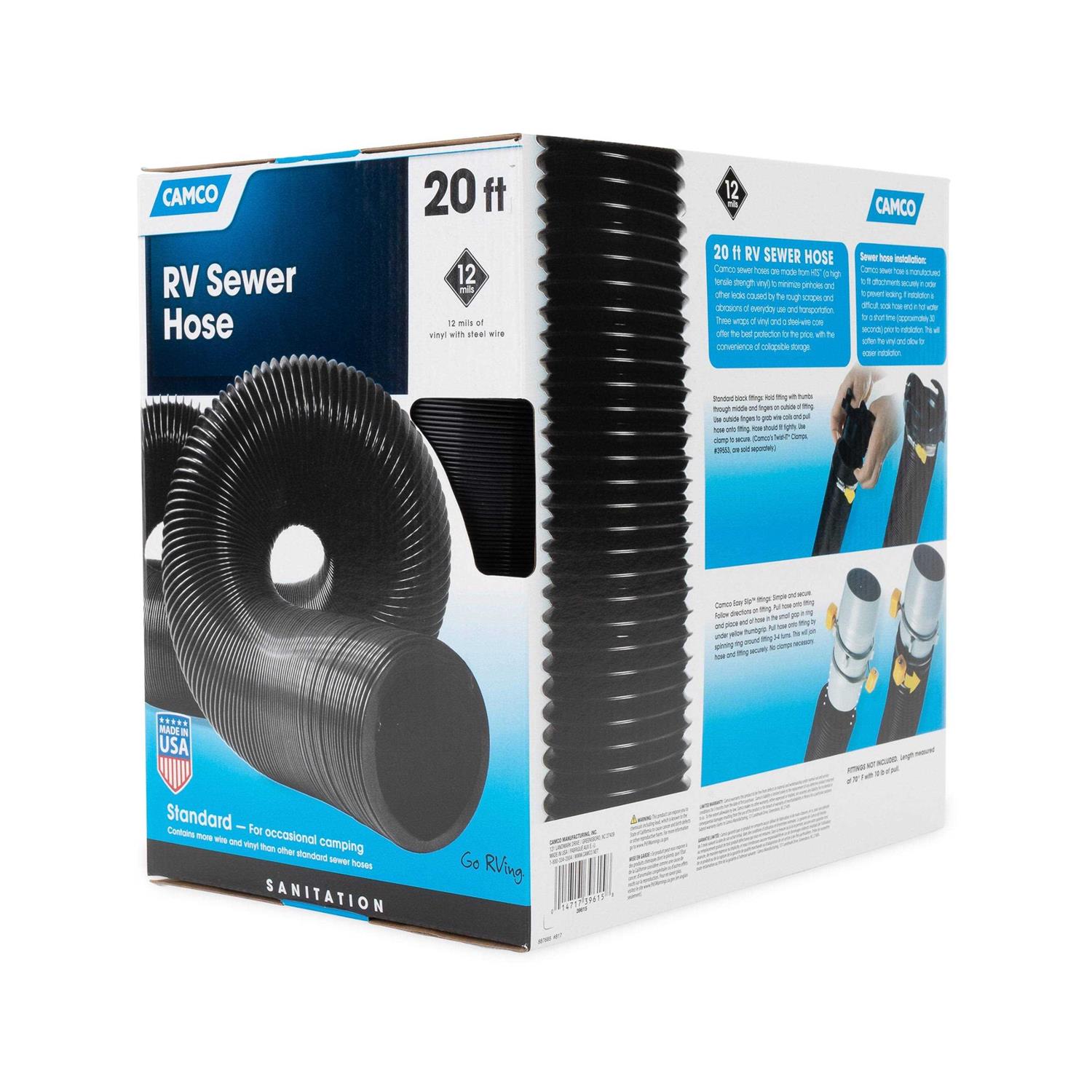 Camco Camper/RV 20-Foot Sewer Hose - Nail Gallerys