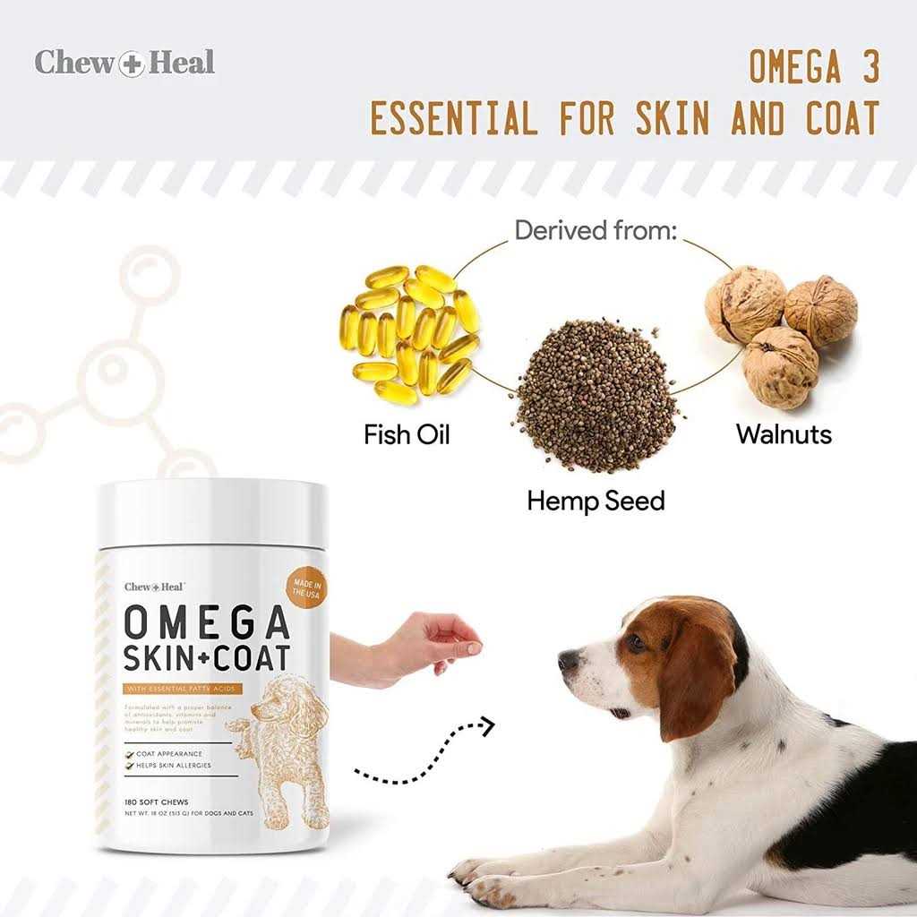 Chew + Heal Omega Skin & Coat Supplement - Nail Gallerys