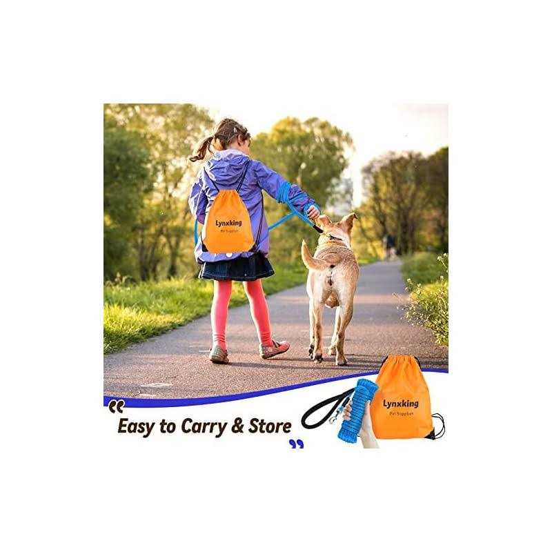 lynxking Check Cord Dog Leash Long Lead Training Tracking Line Comfortable Handle Heavy Duty Puppy Rope 10ft 15ft 30ft 50ft for Small Medium Large - Nail Gallerys