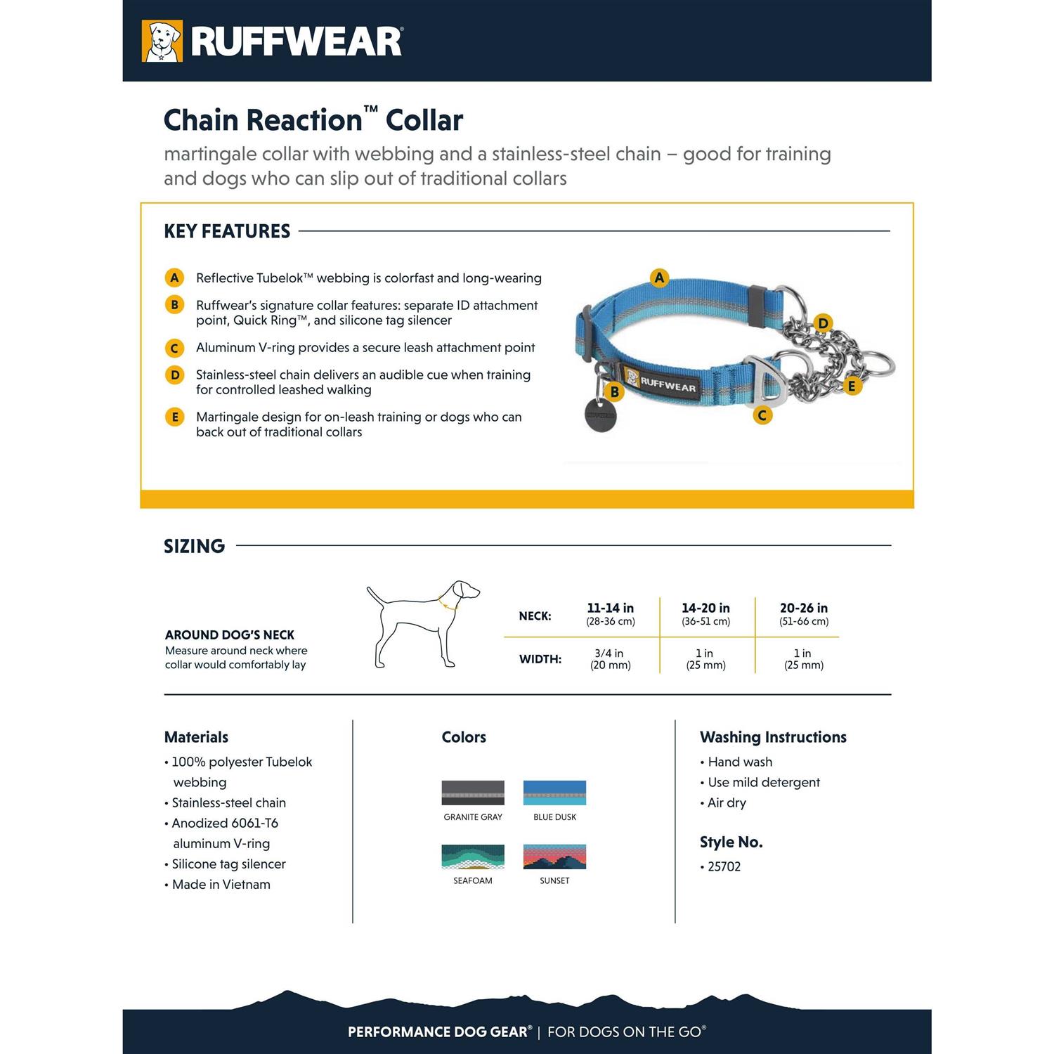 Ruffwear Chain Reaction Dog Collar - Nail Gallerys