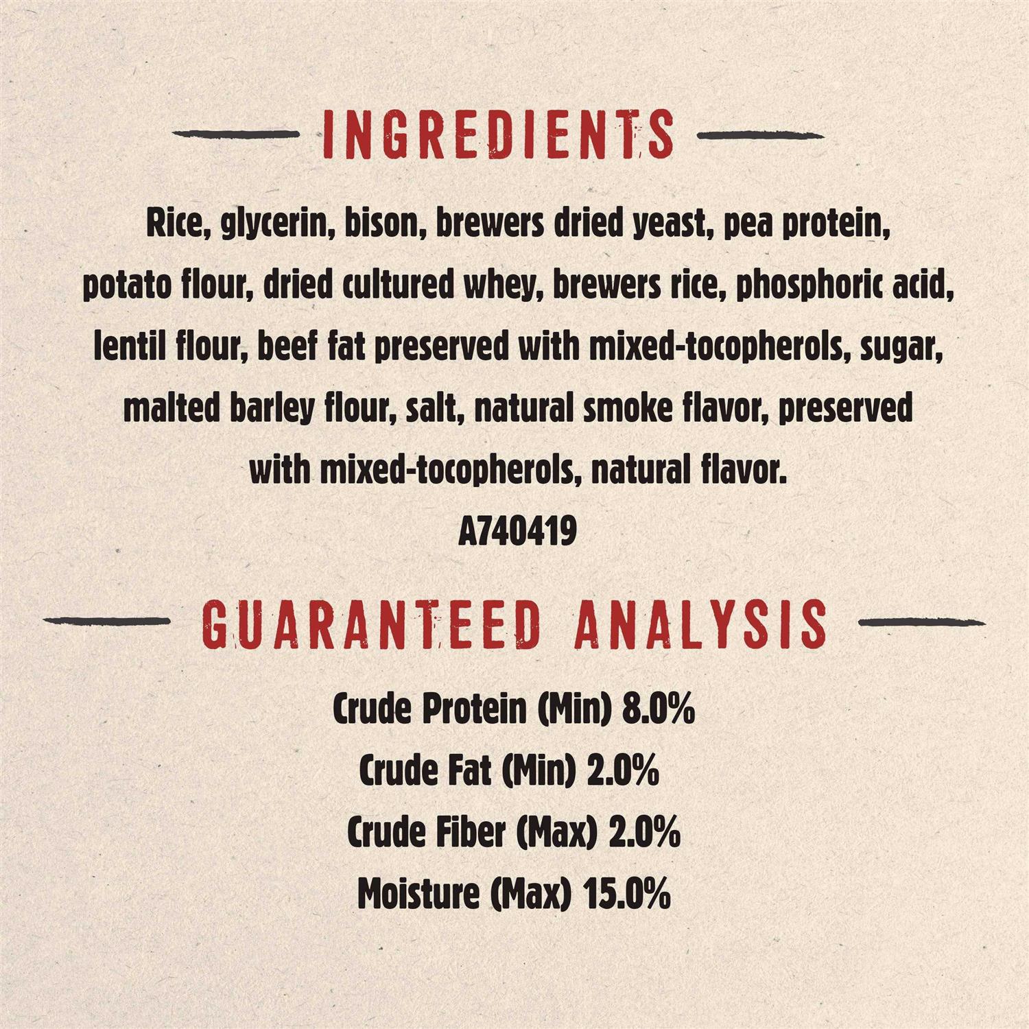 Purina Prime Bones Natural Dog Treats Filled Chew With Pasture-Fed Bison - Nail Gallerys