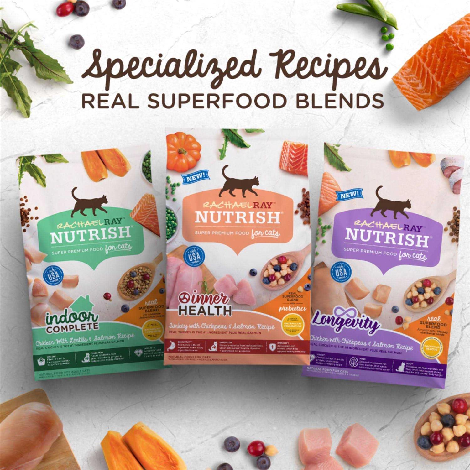 Rachael Ray Nutrish Inner Health Dry Cat Food Turkey - Nail Gallerys