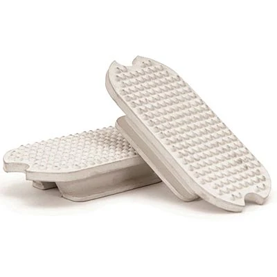 Rubber Fillis Stirrup Pads, White, Pair - Nail Gallerys